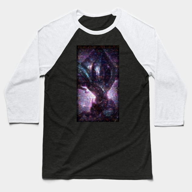 Azir Mosaic Portrait 2 Baseball T-Shirt by nowtfancy